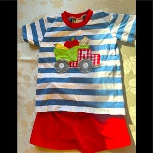 Toddler Boys Appliqué School Playset